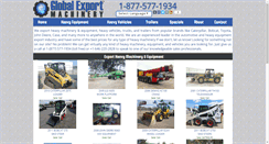Desktop Screenshot of globalexportmachinery.com